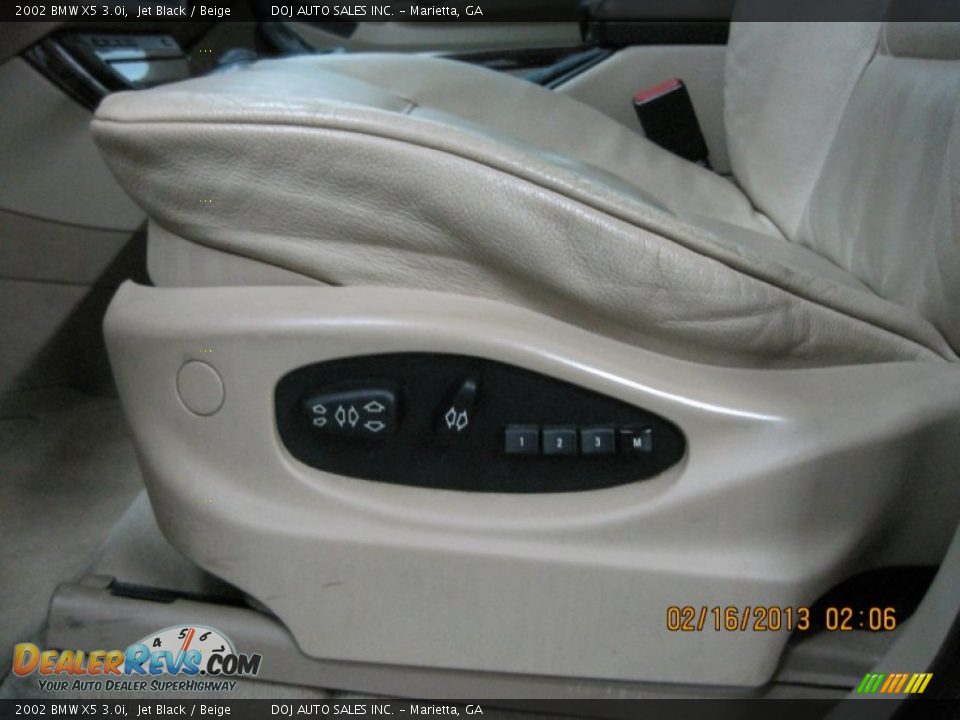 2002 BMW X5 3.0i Jet Black / Beige Photo #34