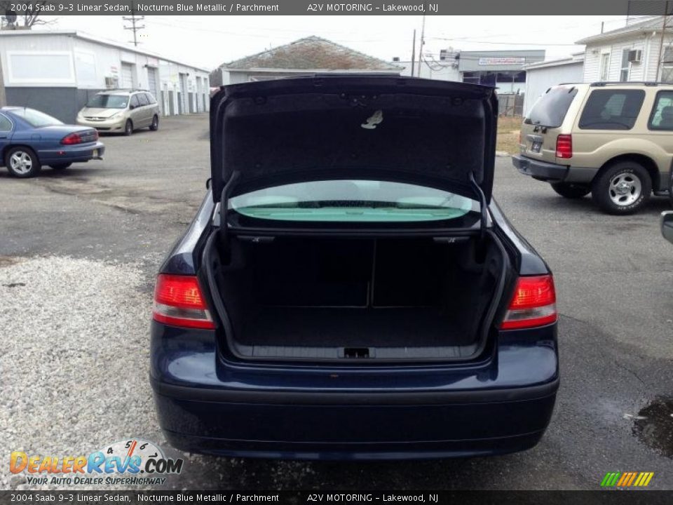 2004 Saab 9-3 Linear Sedan Nocturne Blue Metallic / Parchment Photo #11