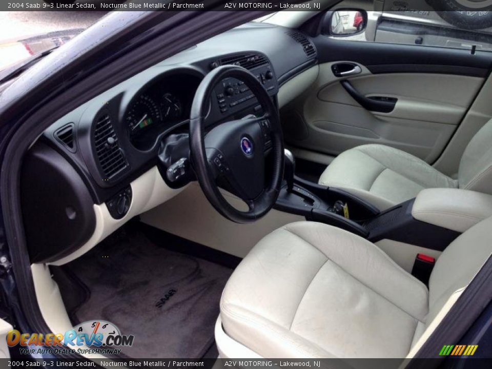 Parchment Interior - 2004 Saab 9-3 Linear Sedan Photo #13