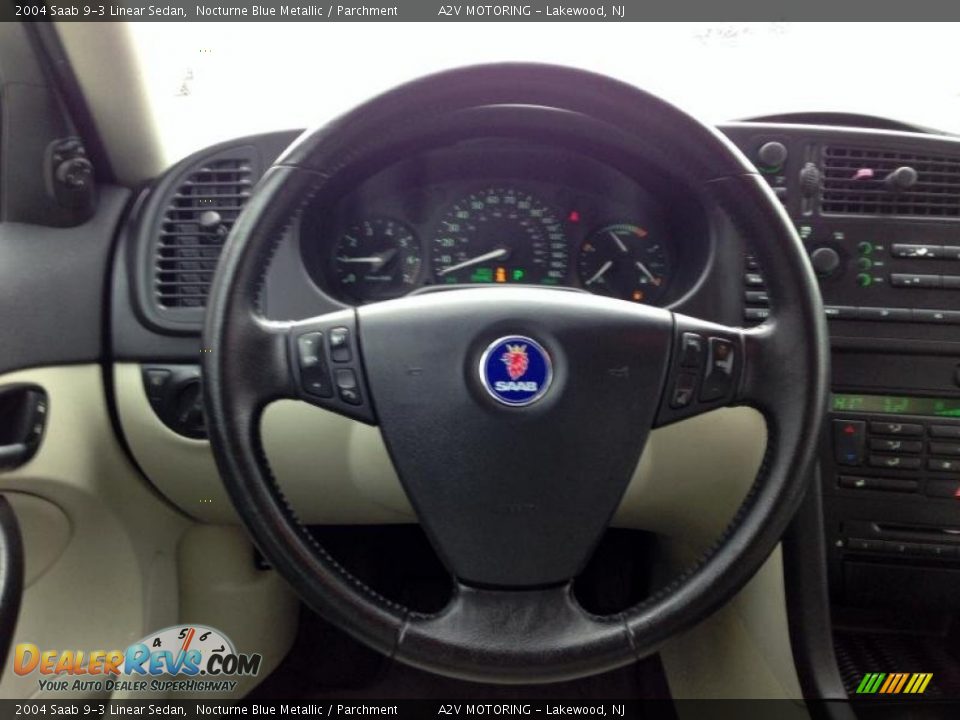 2004 Saab 9-3 Linear Sedan Steering Wheel Photo #22