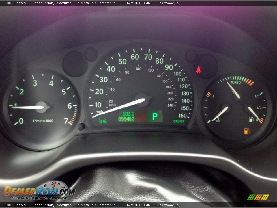 2004 Saab 9-3 Linear Sedan Gauges Photo #23