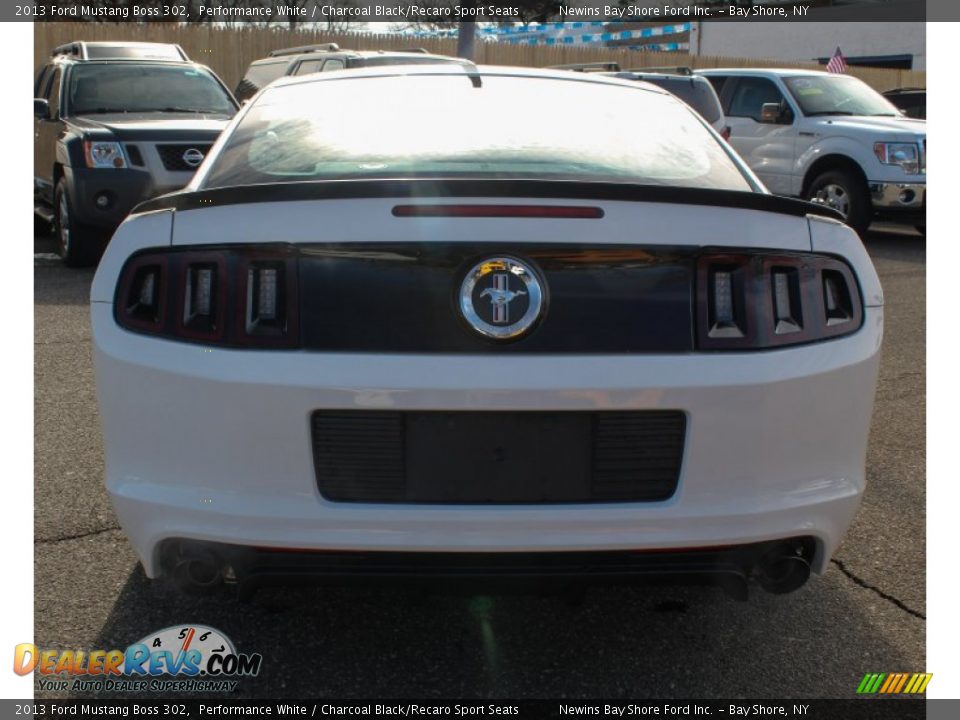 2013 Ford Mustang Boss 302 Performance White / Charcoal Black/Recaro Sport Seats Photo #5