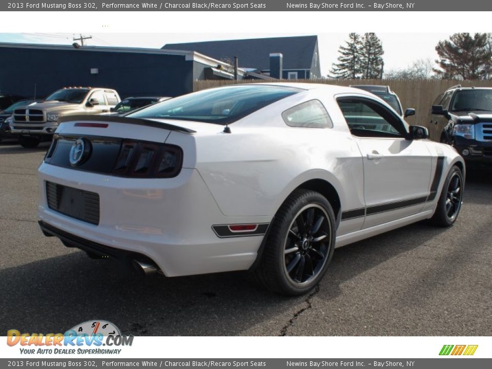 2013 Ford Mustang Boss 302 Performance White / Charcoal Black/Recaro Sport Seats Photo #6