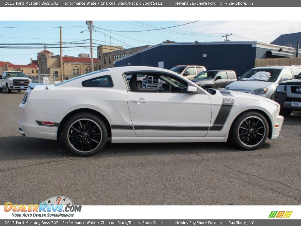 2013 Ford Mustang Boss 302 Performance White / Charcoal Black/Recaro Sport Seats Photo #7