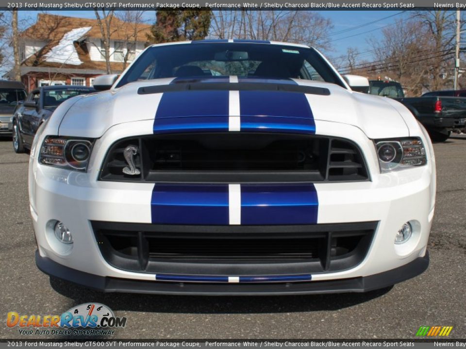 Performance White 2013 Ford Mustang Shelby GT500 SVT Performance Package Coupe Photo #2
