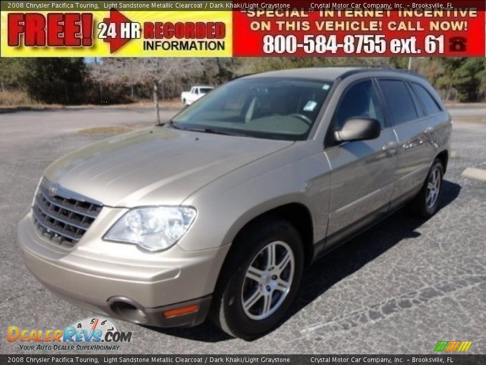 2008 Chrysler Pacifica Touring Light Sandstone Metallic Clearcoat / Dark Khaki/Light Graystone Photo #1