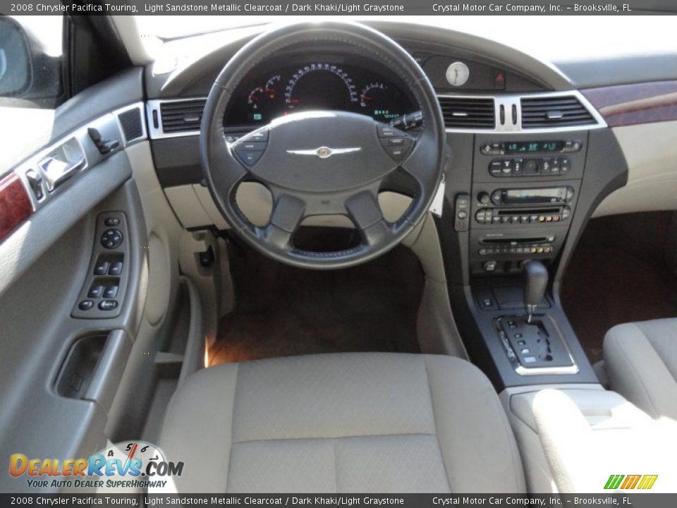 2008 Chrysler Pacifica Touring Light Sandstone Metallic Clearcoat / Dark Khaki/Light Graystone Photo #7