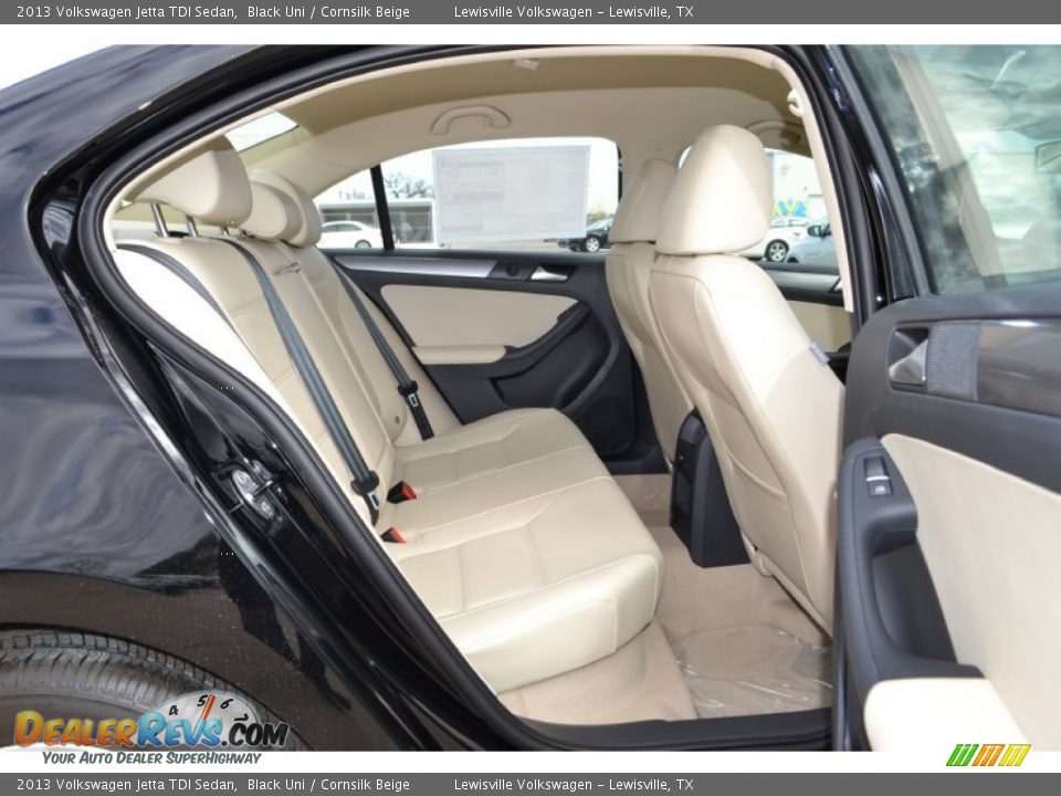 Rear Seat of 2013 Volkswagen Jetta TDI Sedan Photo #4