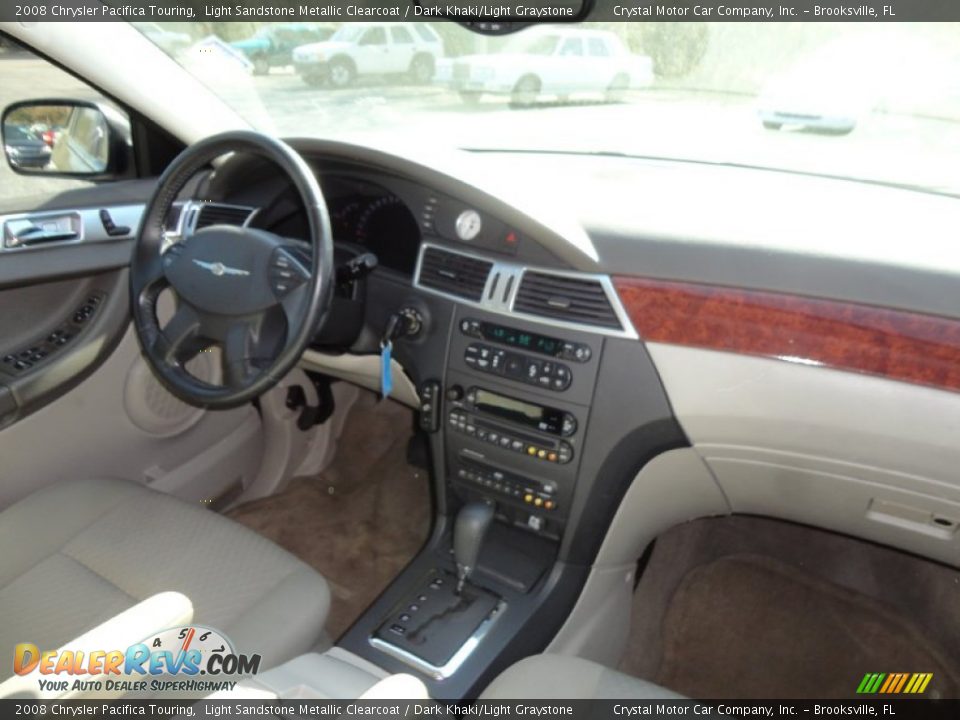 2008 Chrysler Pacifica Touring Light Sandstone Metallic Clearcoat / Dark Khaki/Light Graystone Photo #13