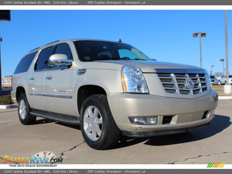 2008 Cadillac Escalade ESV AWD Gold Mist / Ebony Photo #2