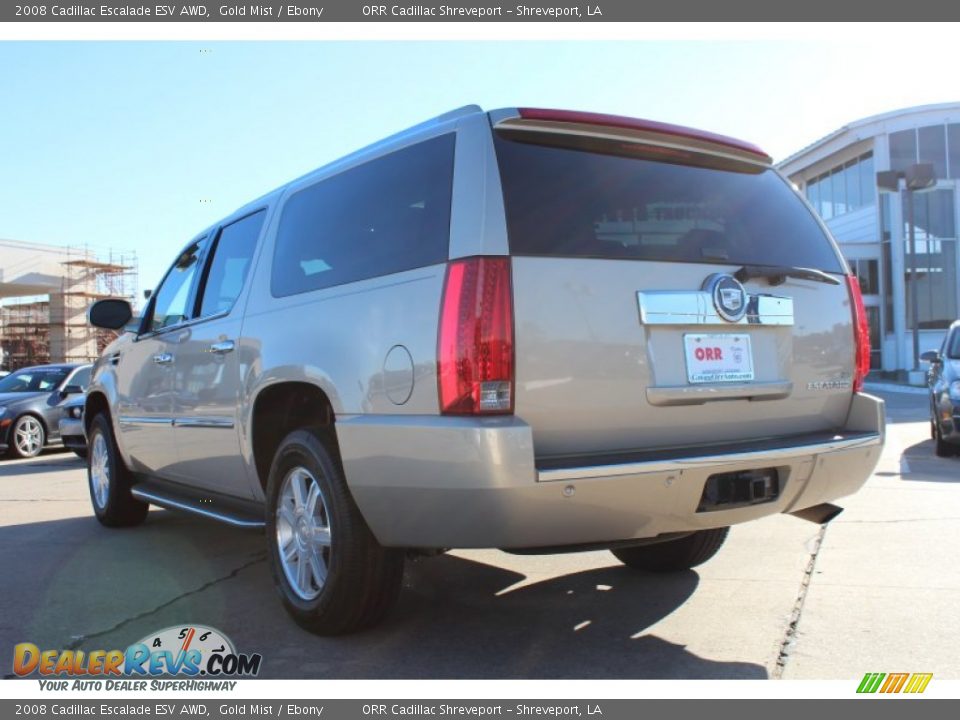 2008 Cadillac Escalade ESV AWD Gold Mist / Ebony Photo #3