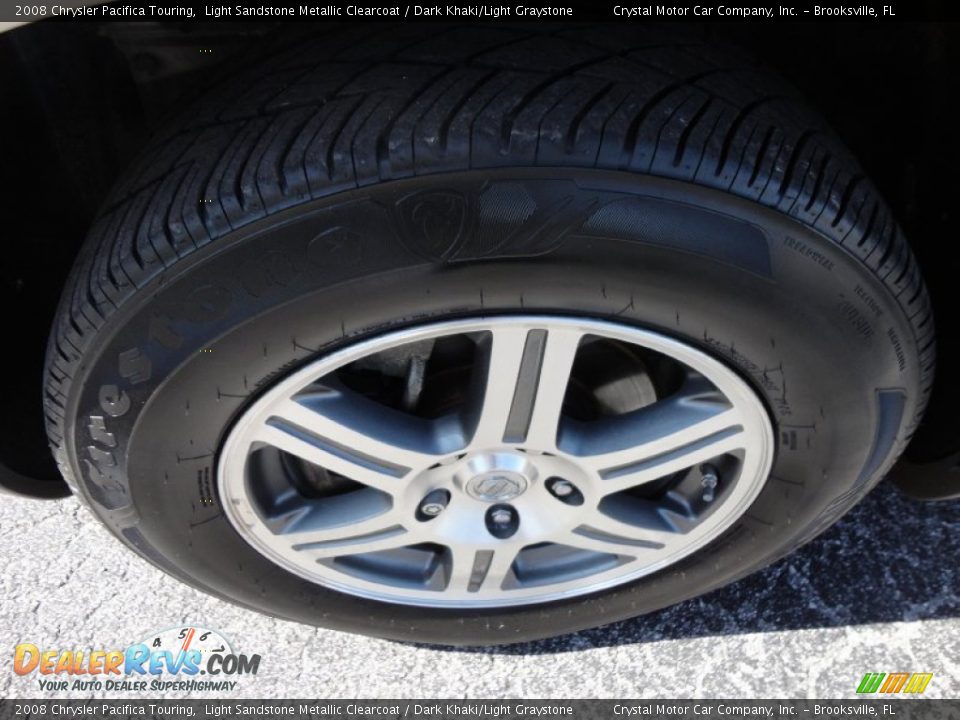 2008 Chrysler Pacifica Touring Light Sandstone Metallic Clearcoat / Dark Khaki/Light Graystone Photo #16