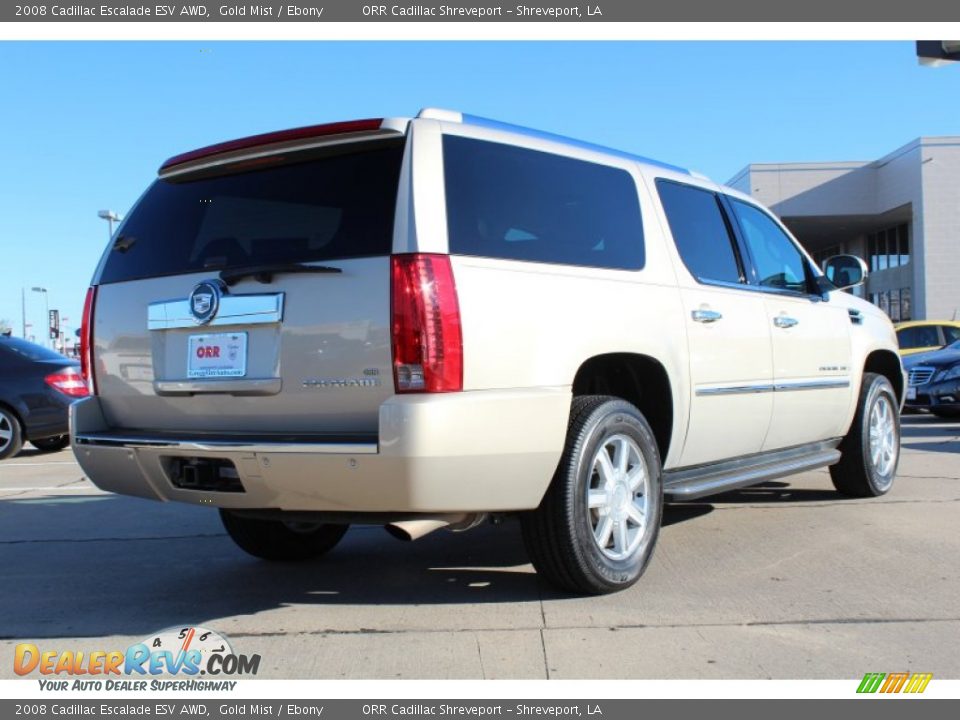 2008 Cadillac Escalade ESV AWD Gold Mist / Ebony Photo #4