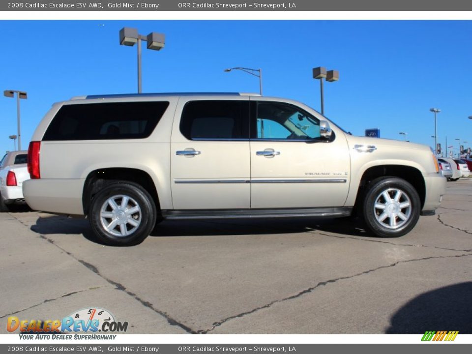 2008 Cadillac Escalade ESV AWD Gold Mist / Ebony Photo #6