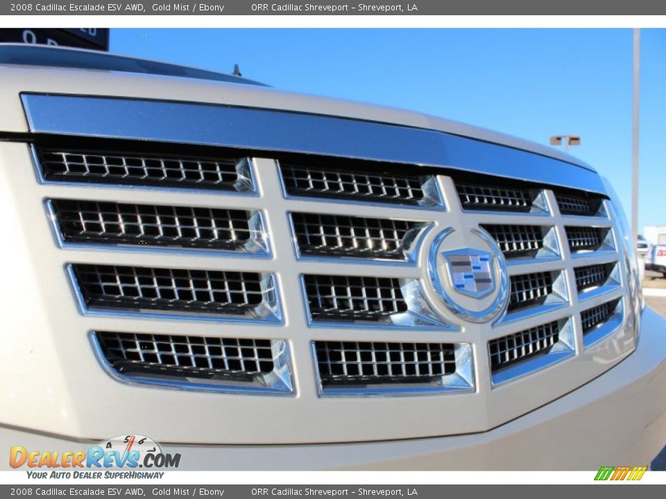 2008 Cadillac Escalade ESV AWD Gold Mist / Ebony Photo #9