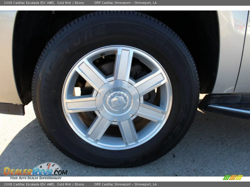 2008 Cadillac Escalade ESV AWD Gold Mist / Ebony Photo #10