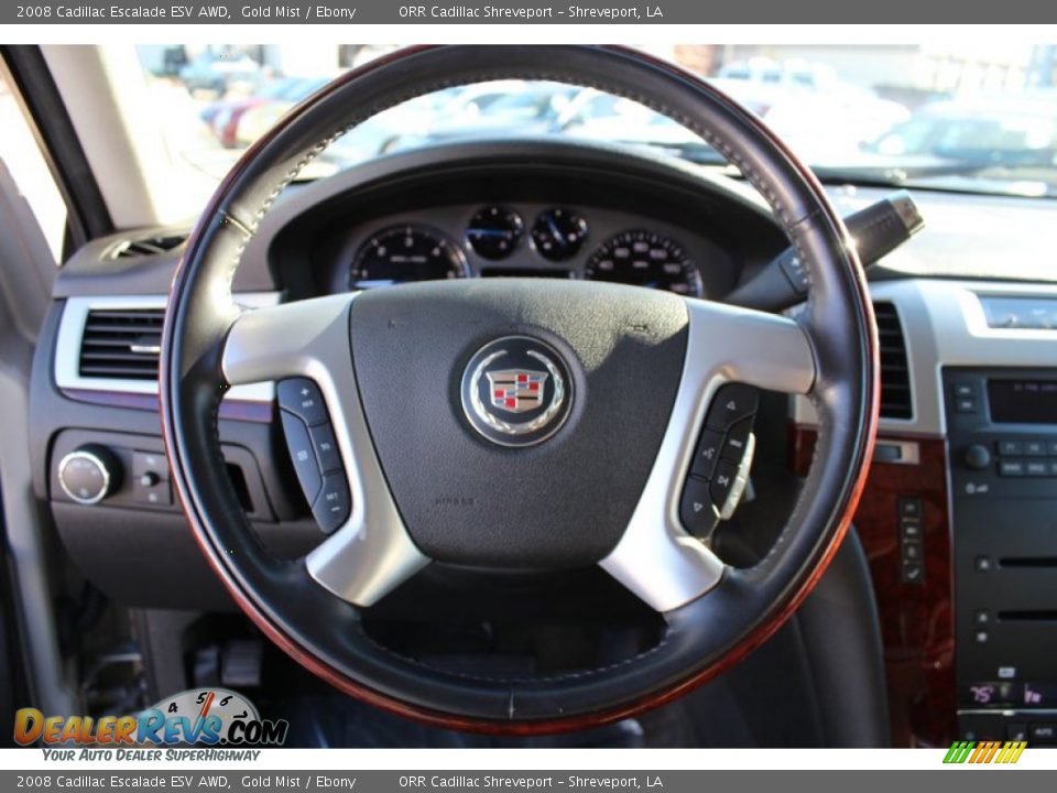 2008 Cadillac Escalade ESV AWD Gold Mist / Ebony Photo #12