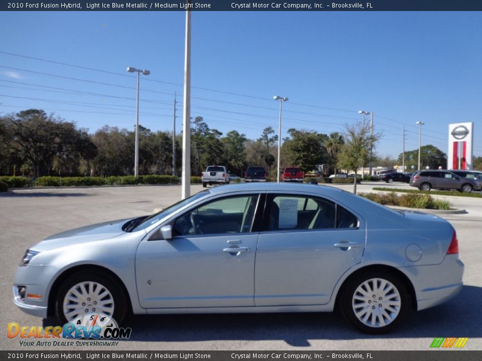 Light Ice Blue Metallic 2010 Ford Fusion Hybrid Photo #2