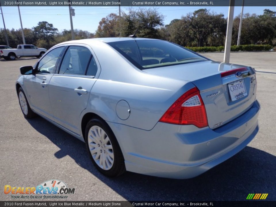 2010 Ford Fusion Hybrid Light Ice Blue Metallic / Medium Light Stone Photo #3