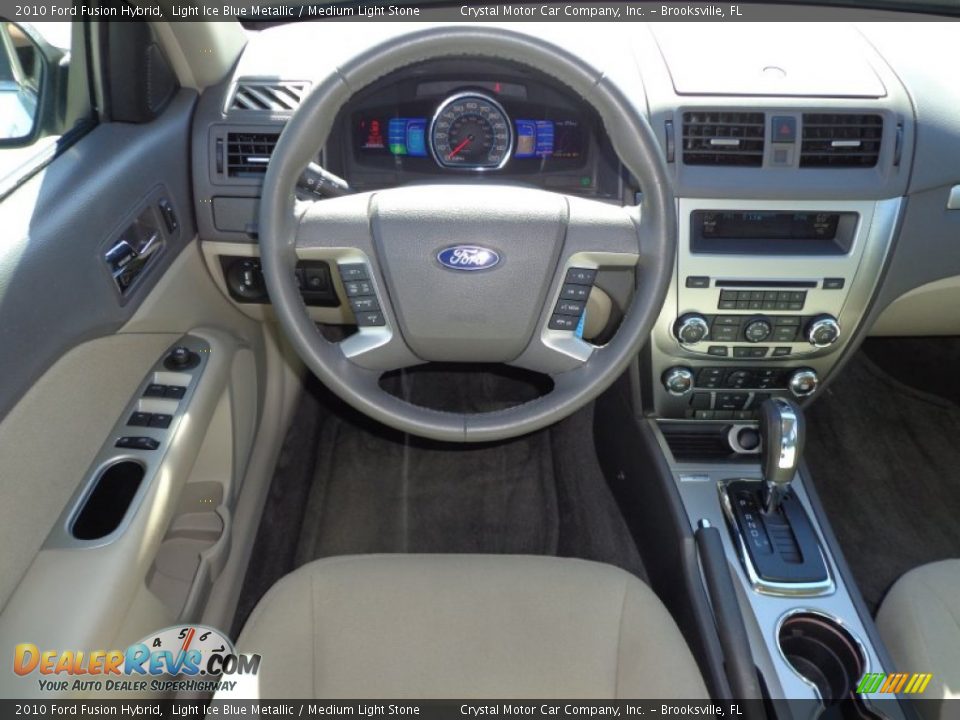 2010 Ford Fusion Hybrid Light Ice Blue Metallic / Medium Light Stone Photo #6