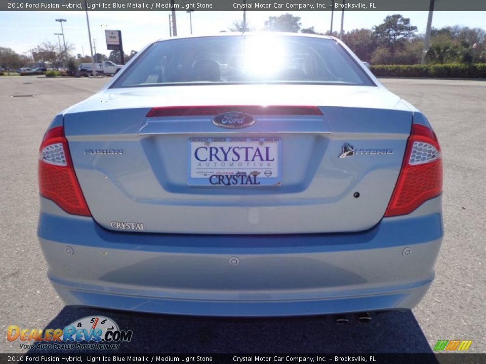 2010 Ford Fusion Hybrid Light Ice Blue Metallic / Medium Light Stone Photo #7