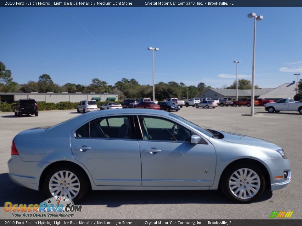 2010 Ford Fusion Hybrid Light Ice Blue Metallic / Medium Light Stone Photo #9