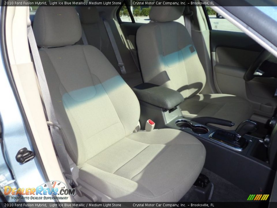 2010 Ford Fusion Hybrid Light Ice Blue Metallic / Medium Light Stone Photo #12