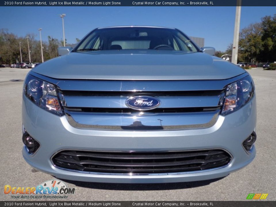 2010 Ford Fusion Hybrid Light Ice Blue Metallic / Medium Light Stone Photo #13