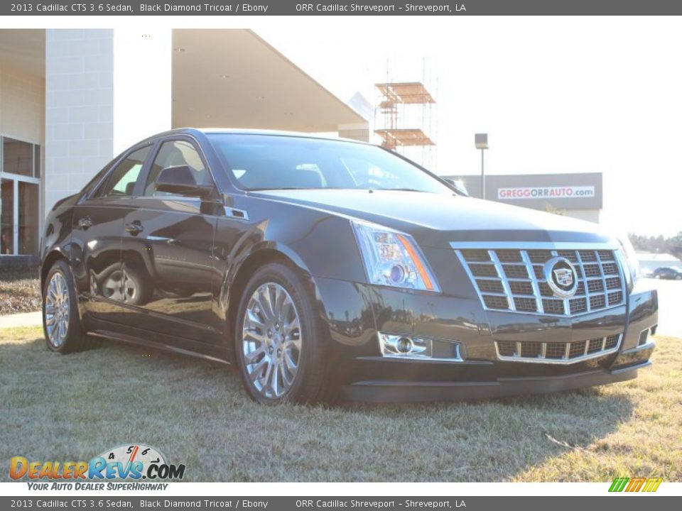 2013 Cadillac CTS 3.6 Sedan Black Diamond Tricoat / Ebony Photo #2