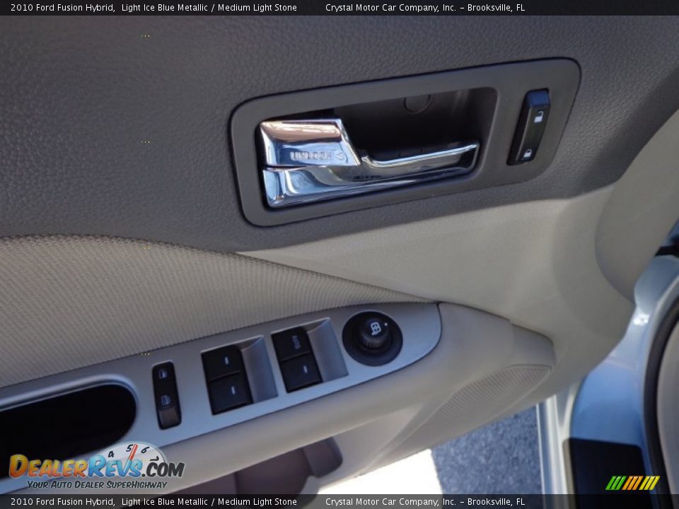 2010 Ford Fusion Hybrid Light Ice Blue Metallic / Medium Light Stone Photo #17
