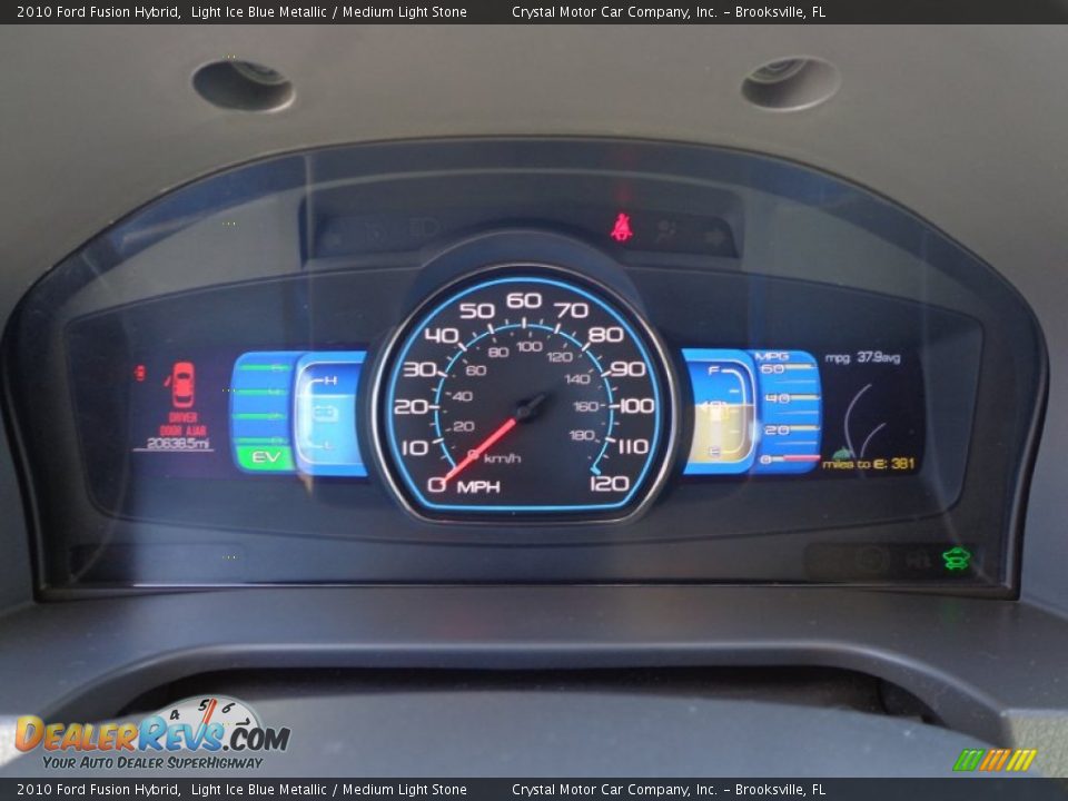 2010 Ford Fusion Hybrid Light Ice Blue Metallic / Medium Light Stone Photo #18