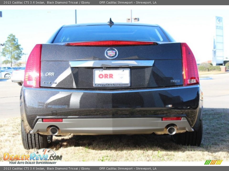 2013 Cadillac CTS 3.6 Sedan Black Diamond Tricoat / Ebony Photo #7