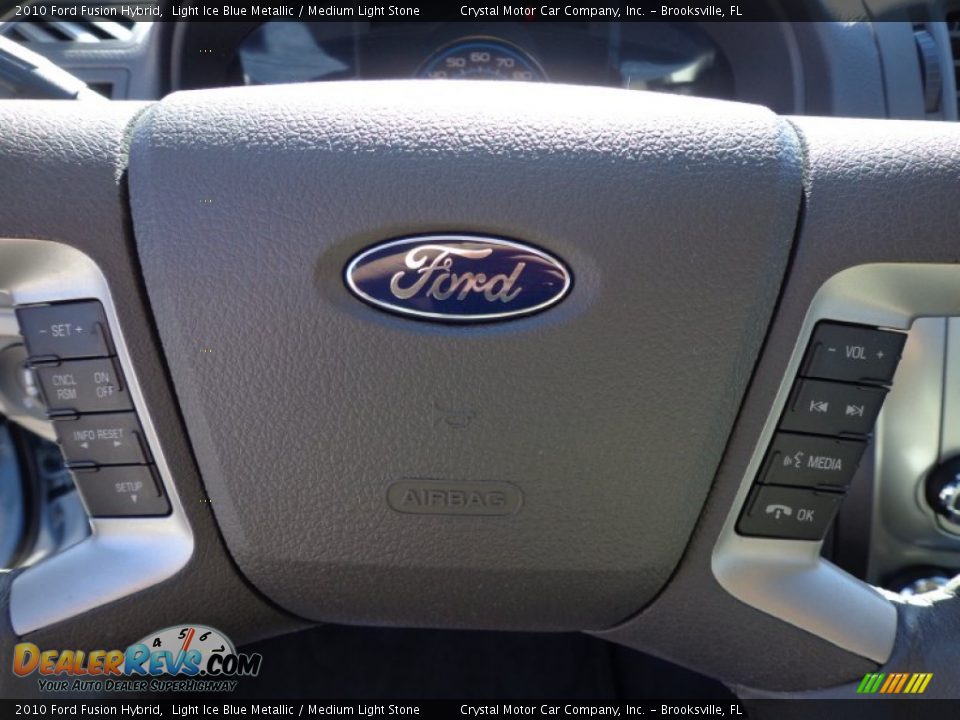 2010 Ford Fusion Hybrid Light Ice Blue Metallic / Medium Light Stone Photo #21
