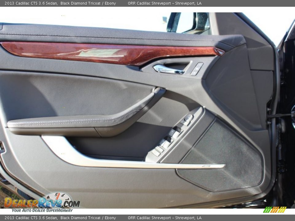 2013 Cadillac CTS 3.6 Sedan Black Diamond Tricoat / Ebony Photo #12