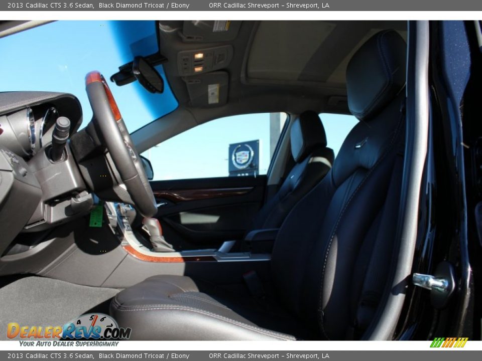 2013 Cadillac CTS 3.6 Sedan Black Diamond Tricoat / Ebony Photo #13