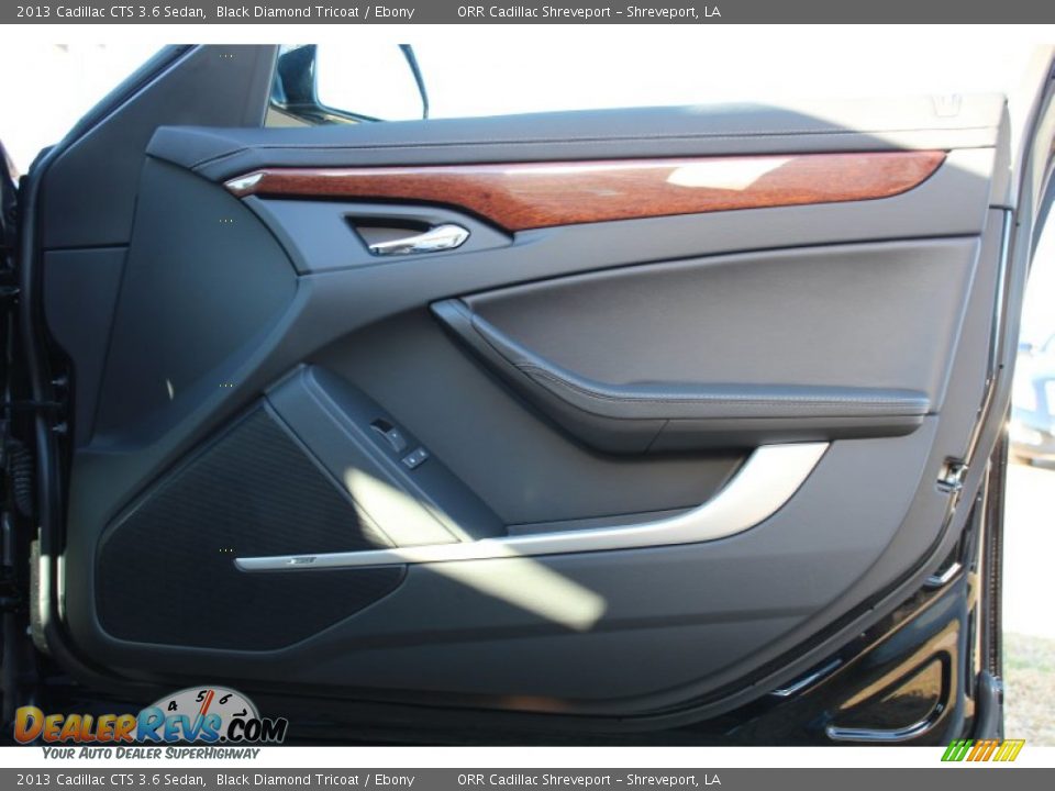 2013 Cadillac CTS 3.6 Sedan Black Diamond Tricoat / Ebony Photo #14
