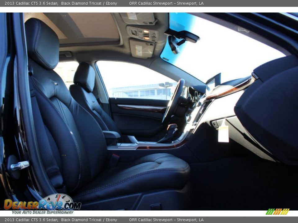 2013 Cadillac CTS 3.6 Sedan Black Diamond Tricoat / Ebony Photo #15