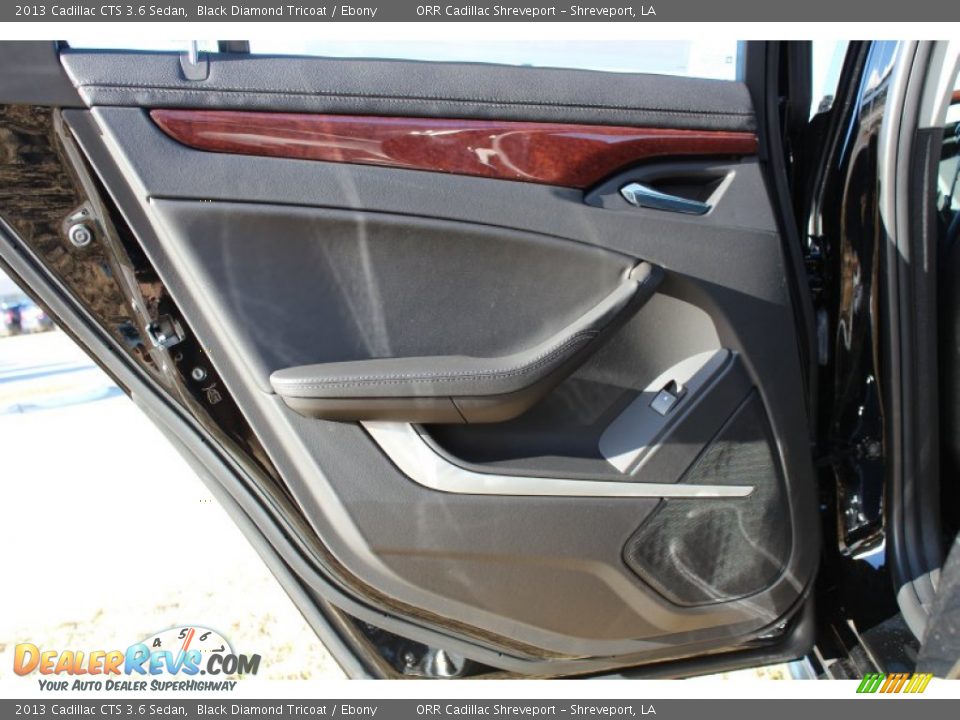2013 Cadillac CTS 3.6 Sedan Black Diamond Tricoat / Ebony Photo #16