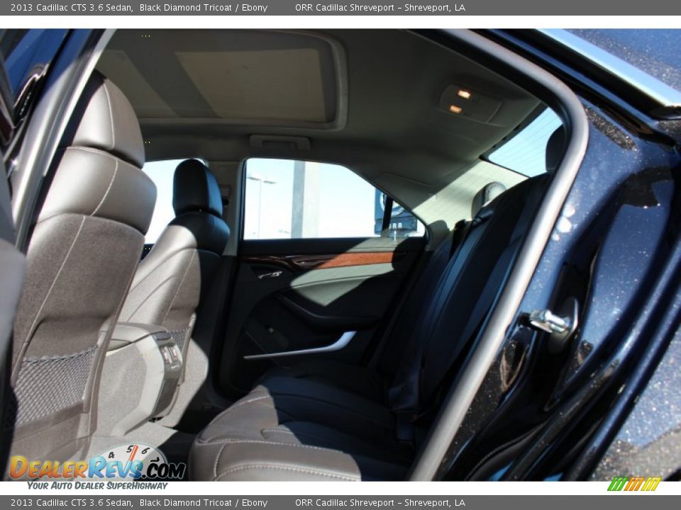2013 Cadillac CTS 3.6 Sedan Black Diamond Tricoat / Ebony Photo #17