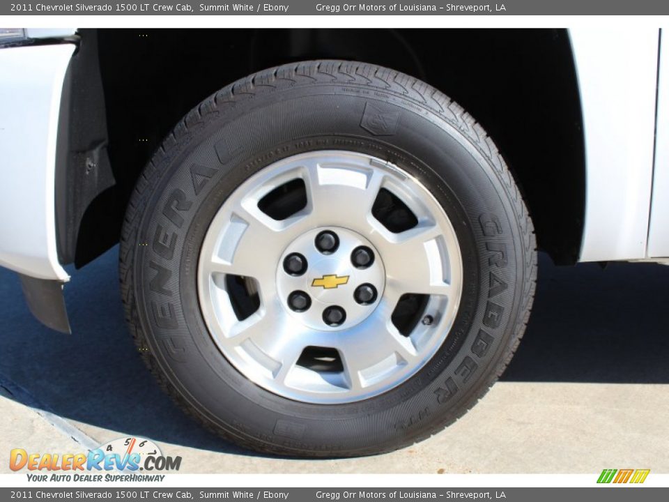 2011 Chevrolet Silverado 1500 LT Crew Cab Summit White / Ebony Photo #9