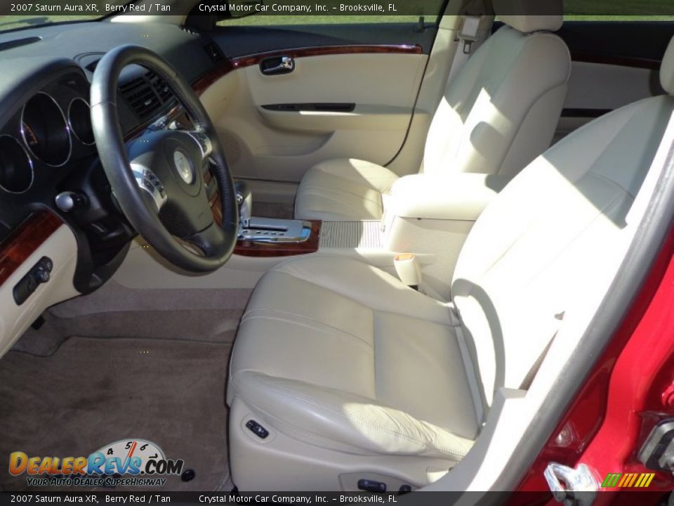 2007 Saturn Aura XR Berry Red / Tan Photo #4