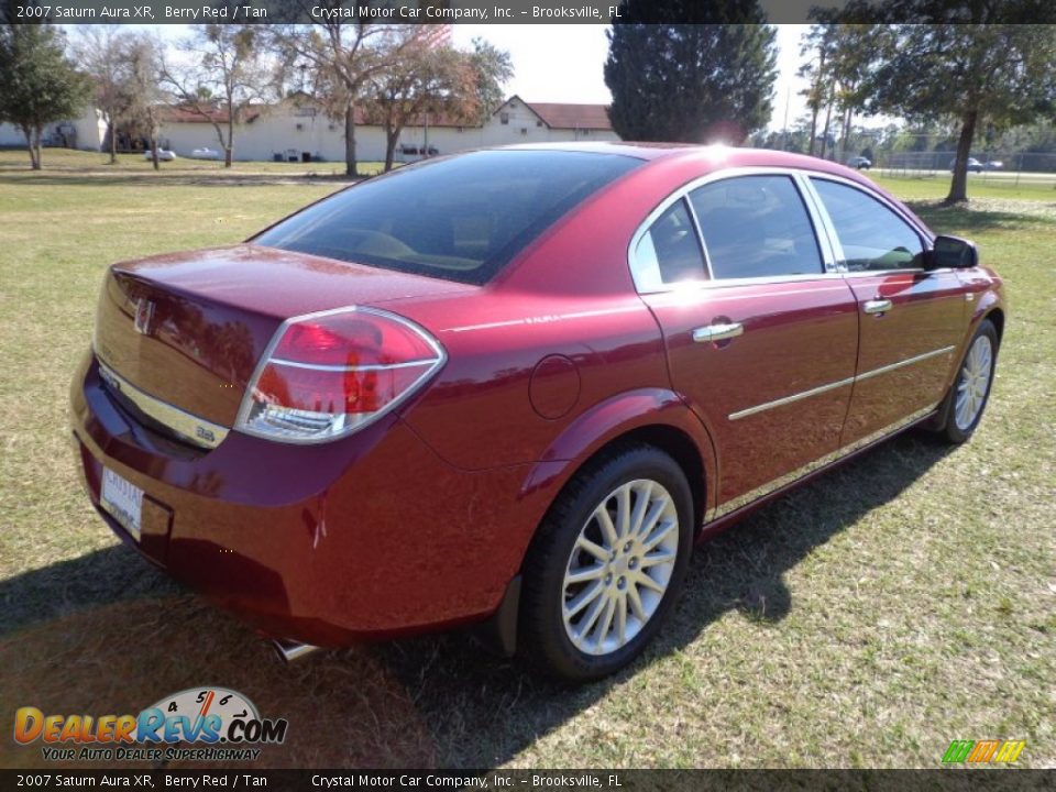 2007 Saturn Aura XR Berry Red / Tan Photo #8