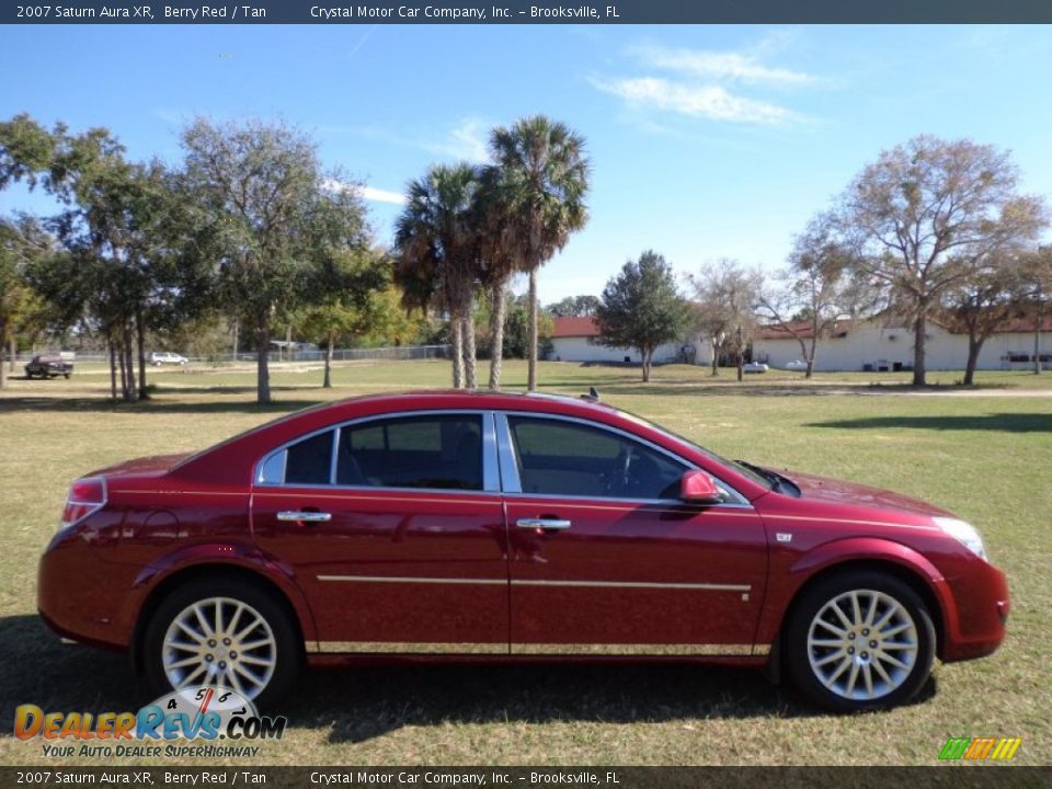 2007 Saturn Aura XR Berry Red / Tan Photo #9