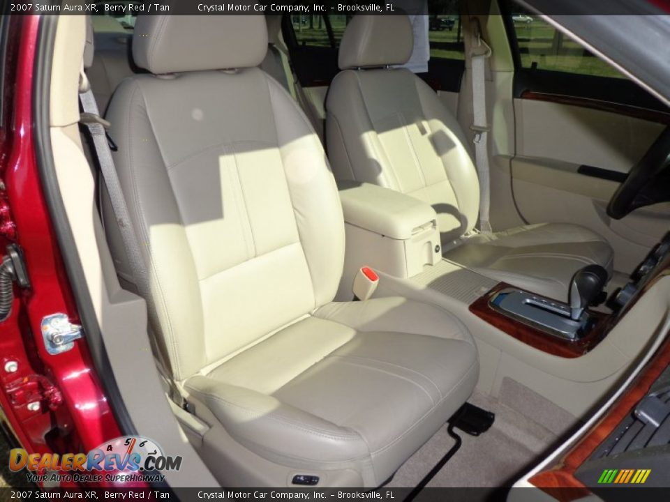 2007 Saturn Aura XR Berry Red / Tan Photo #12