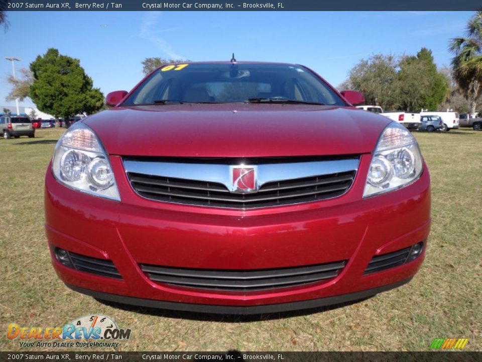 2007 Saturn Aura XR Berry Red / Tan Photo #13