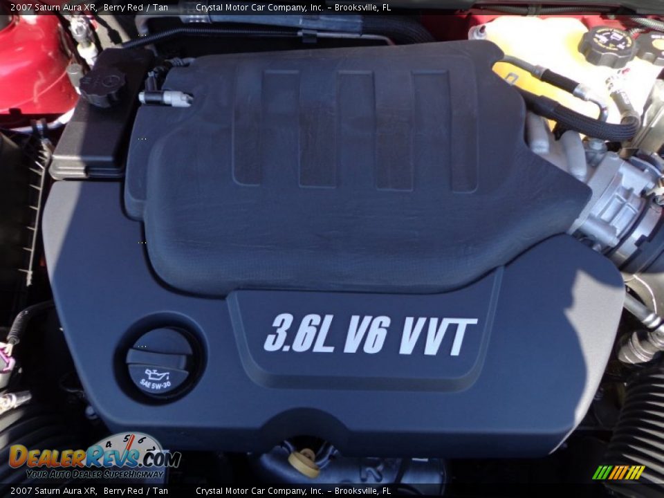 2007 Saturn Aura XR Berry Red / Tan Photo #16