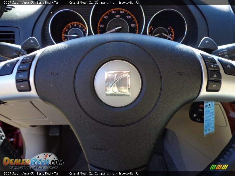 2007 Saturn Aura XR Berry Red / Tan Photo #22