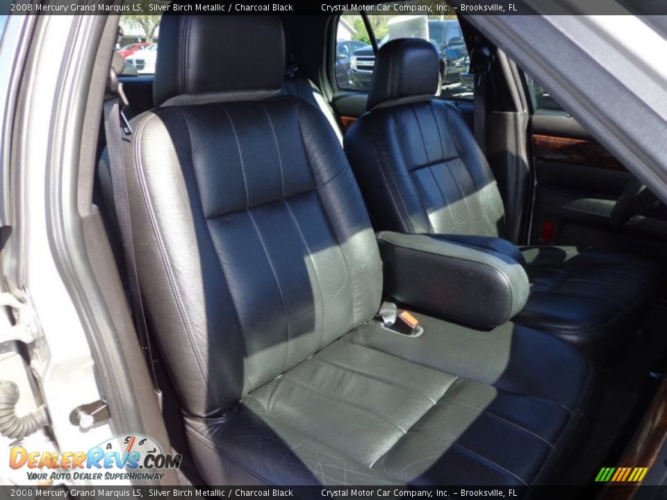 2008 Mercury Grand Marquis LS Silver Birch Metallic / Charcoal Black Photo #12
