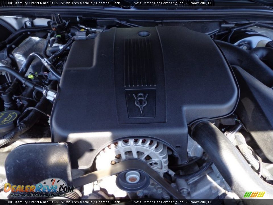 2008 Mercury Grand Marquis LS Silver Birch Metallic / Charcoal Black Photo #16