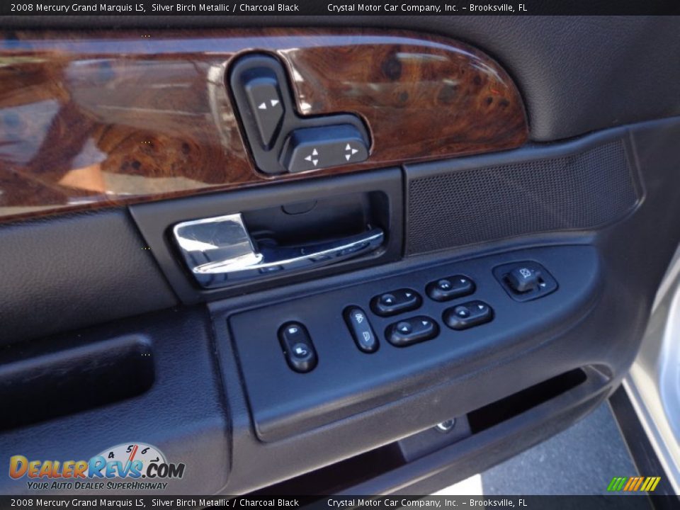 2008 Mercury Grand Marquis LS Silver Birch Metallic / Charcoal Black Photo #17